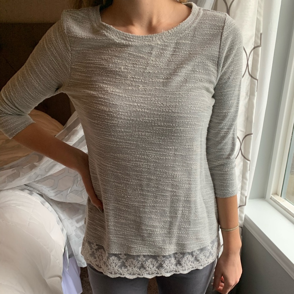 Loft grey sweater